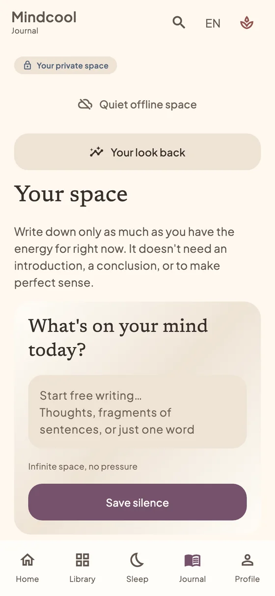 Journal: from a thought to an entry